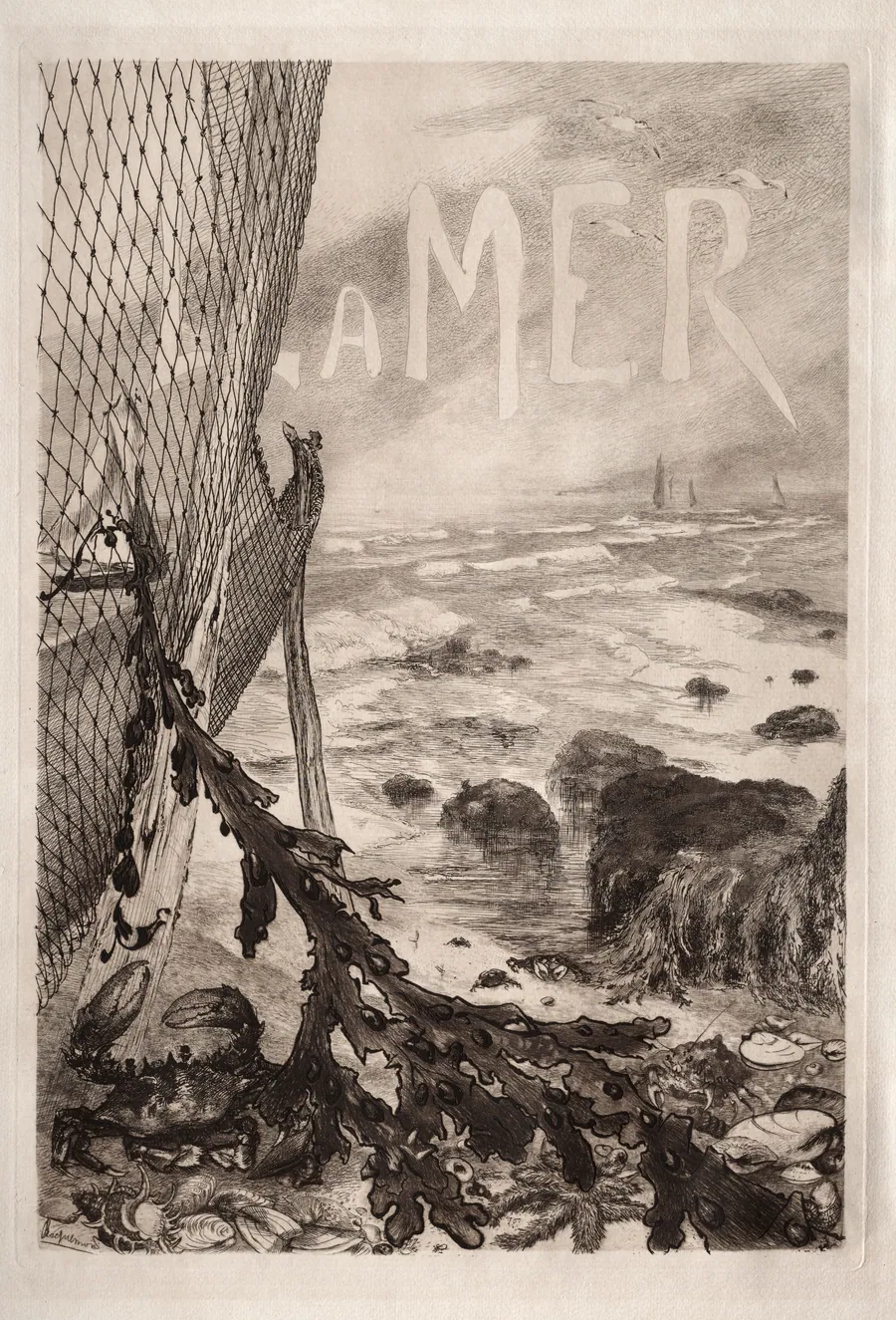 The Sea by Félix Bracquemond