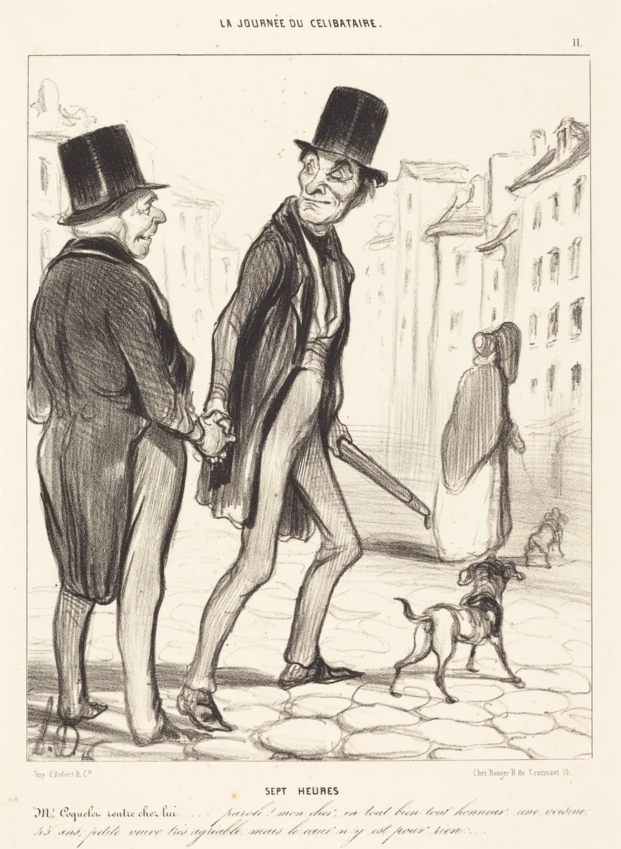 Sept heures by Honoré Daumier