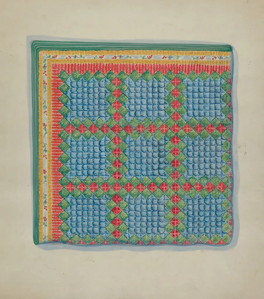 Patchwork Quilt by Mabel Ritter