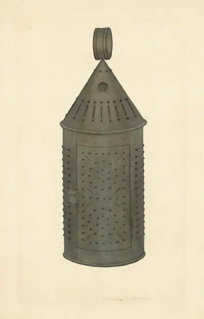 Pierced Tin Lantern