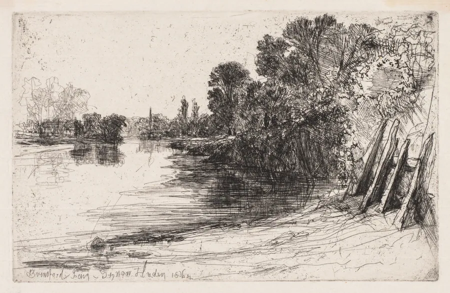 Brentford Ferry by Francis Seymour Haden