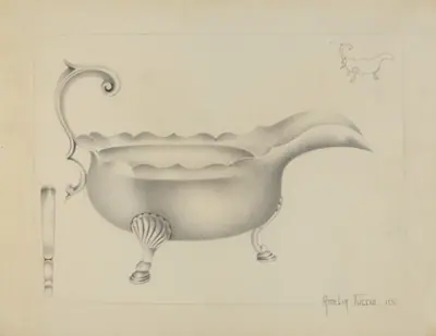 Silver Sauce Boat