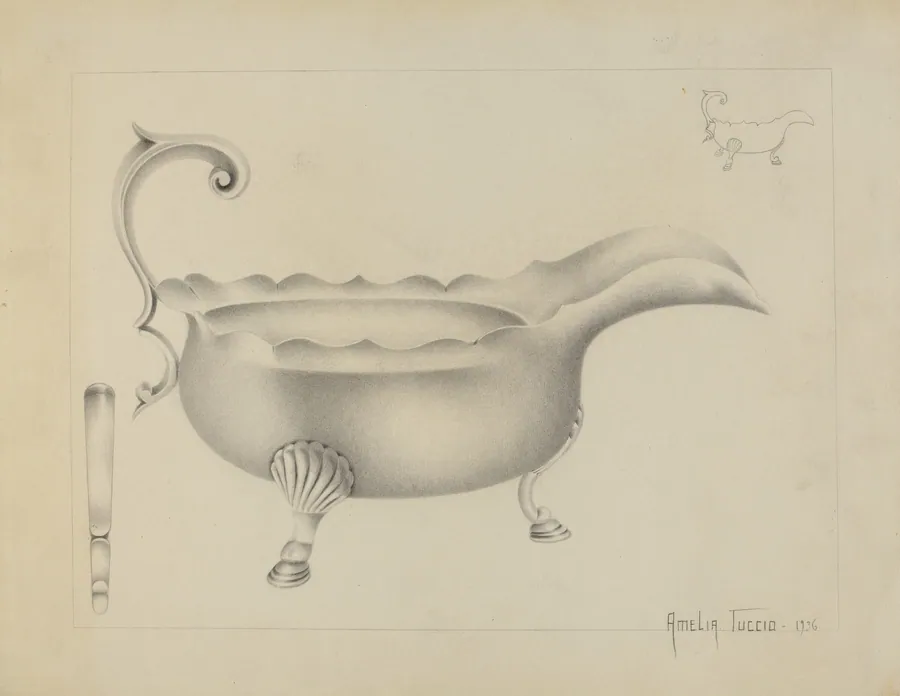 Silver Sauce Boat by Amelia Tuccio