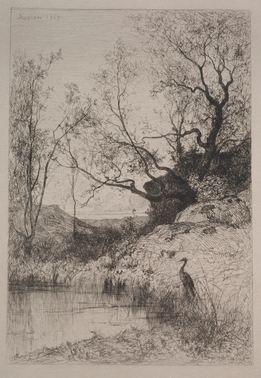 A Pond by Adolphe Appian