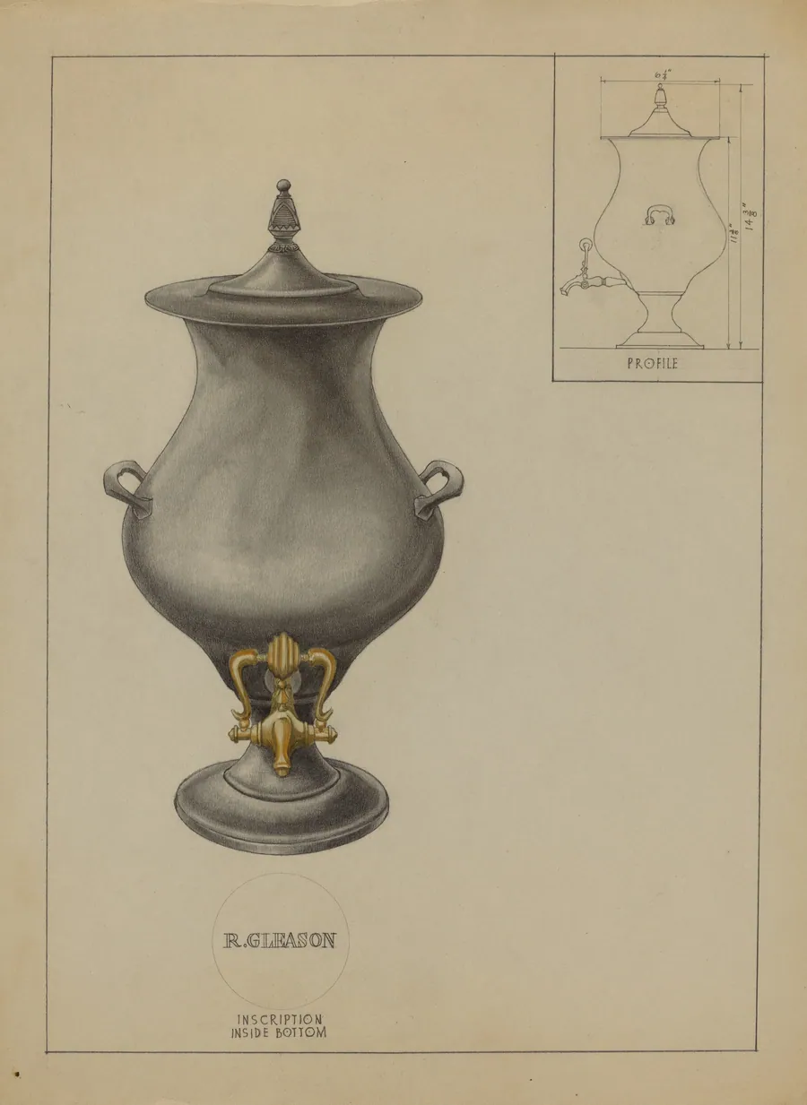 Pewter Coffee Urn by Philip Johnson
