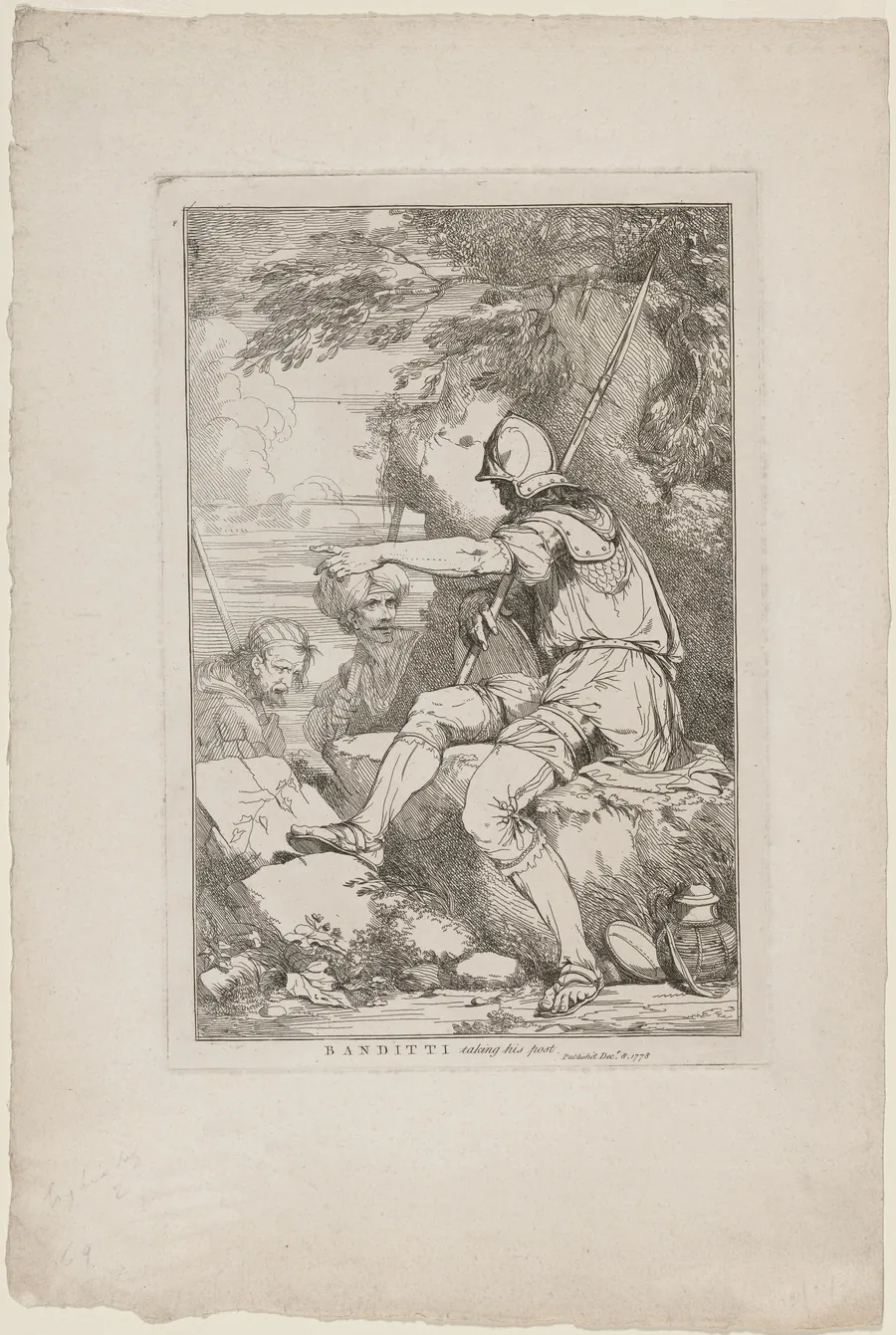 Banditti Taking His Post by John Hamilton Mortimer