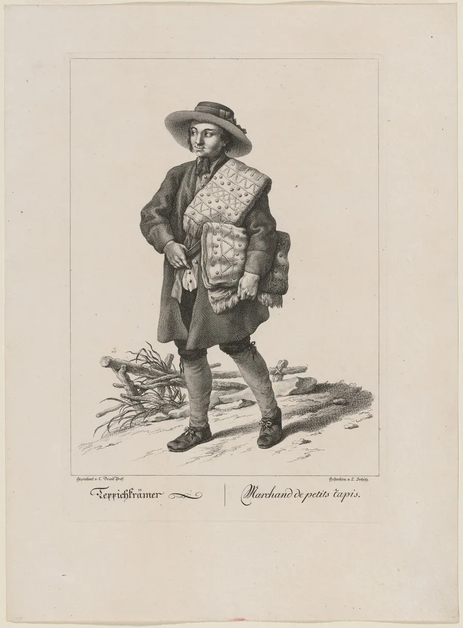 Teppichkrämer (Textile Merchant) by L. Schijtz