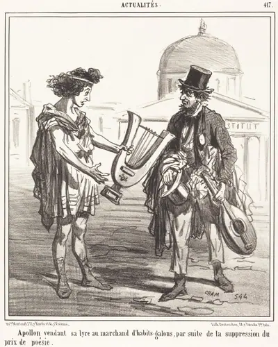 Apollon vendant sa lyre