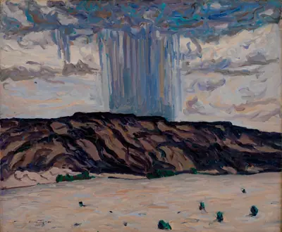 Cloudburst at Black Mesa, New Mexico