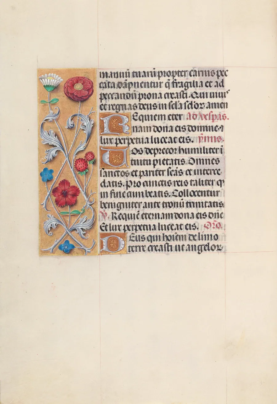 Hours of Queen Isabella the Catholic, Queen of Spain:  Fol. 28v by Master of the First Prayerbook of Maximillian