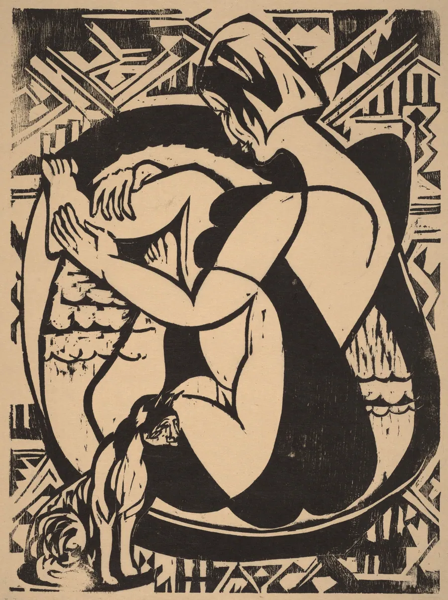 Woman in the Bathtub by Ernst Ludwig Kirchner