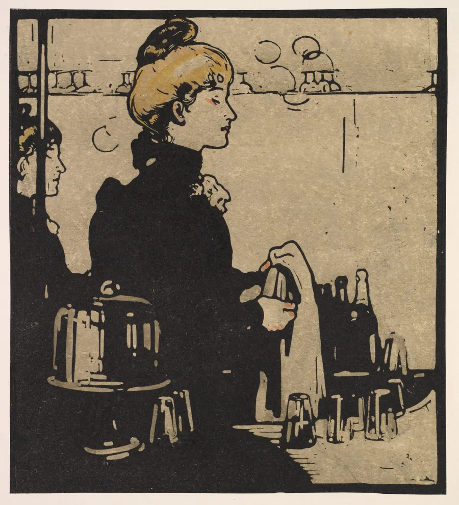 London Types: Barmaid by William Nicholson