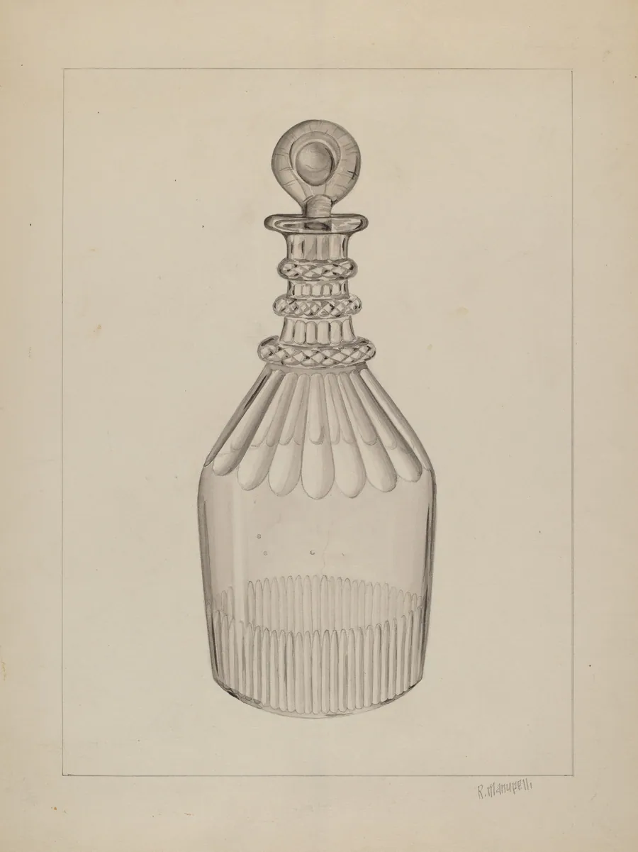 Clear Glass Decanter by Raymond Manupelli