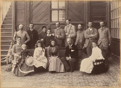 Viceregal Party Shimla (verso)