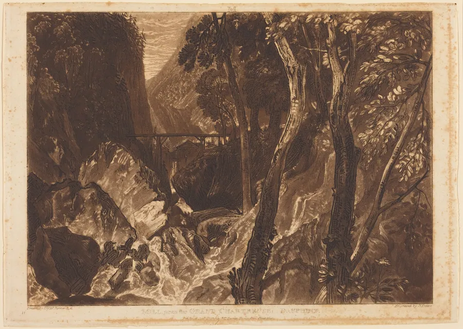 Mill near the Grand Chartreuse by Warren B. Davis