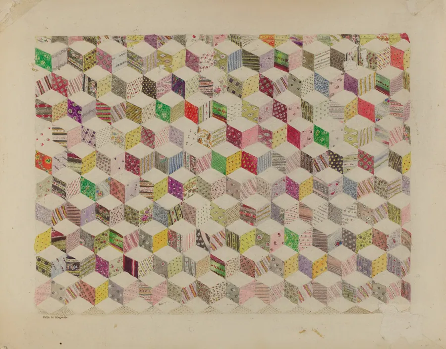 Patchwork for Quilt by Edith Magnette