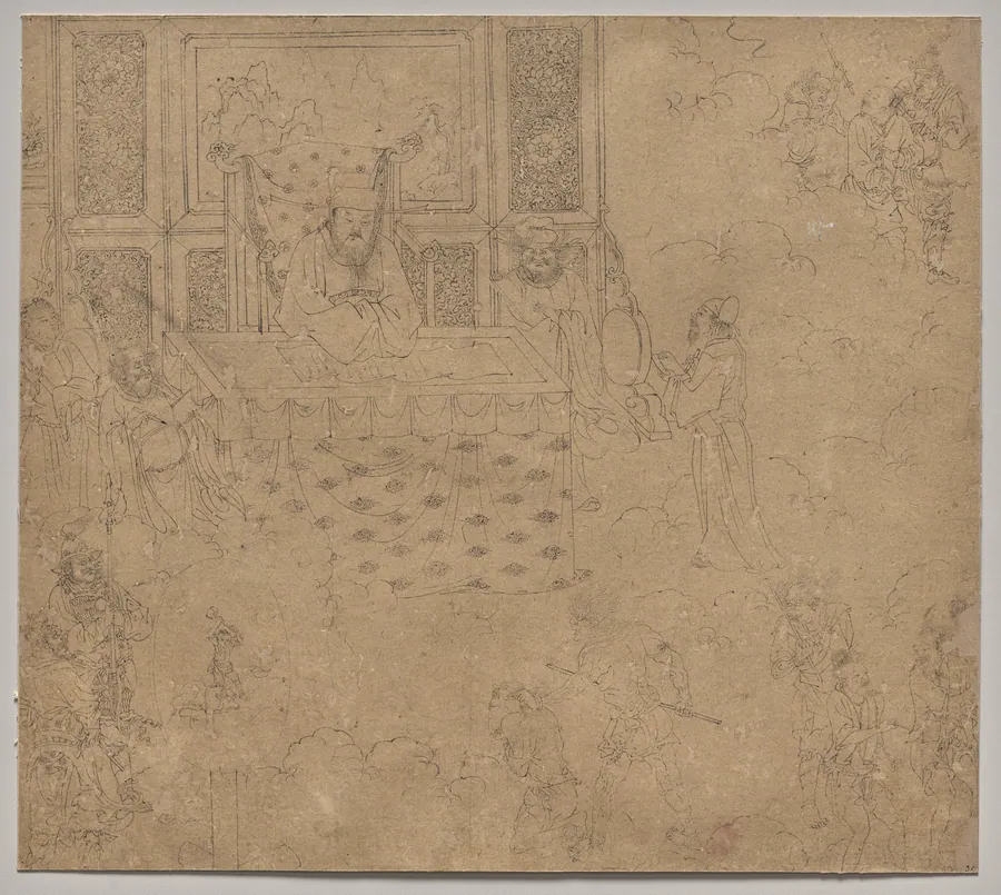 Album of Daoist and Buddhist Themes: Kings of Hells: Leaf 31