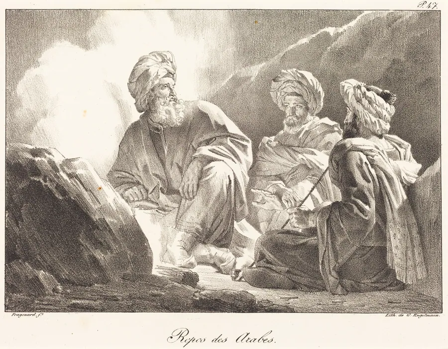 Repos des Arabes (Arabs Resting) by Alexandre-Evariste Fragonard