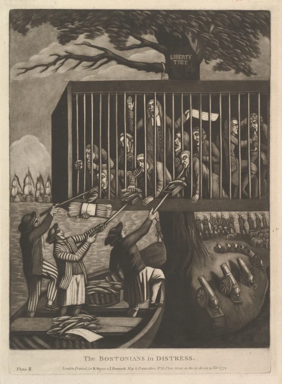 The Bostonians in Distress by Philip Dawe