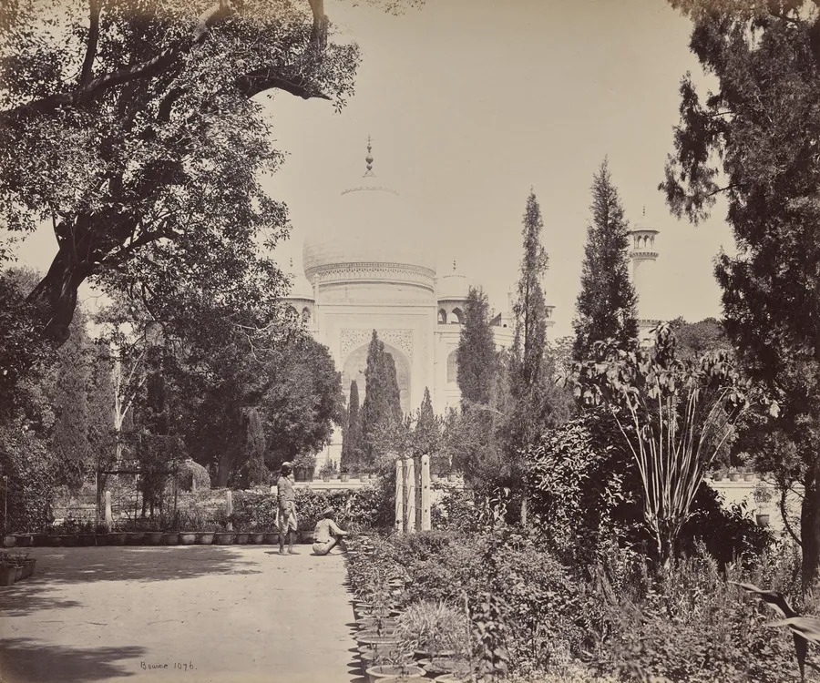 Agra. View of the Taj from the Garden by Samuel Bourne