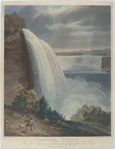 Niagara Falls from Foot of Staircase