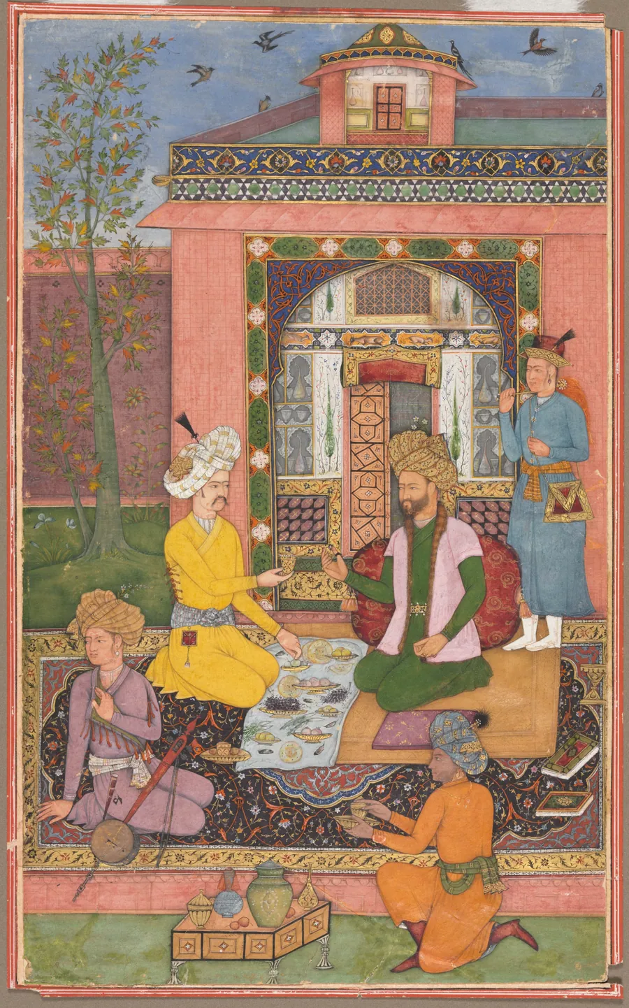 A Royal Picnic on a Terrace by Muhammad Ali