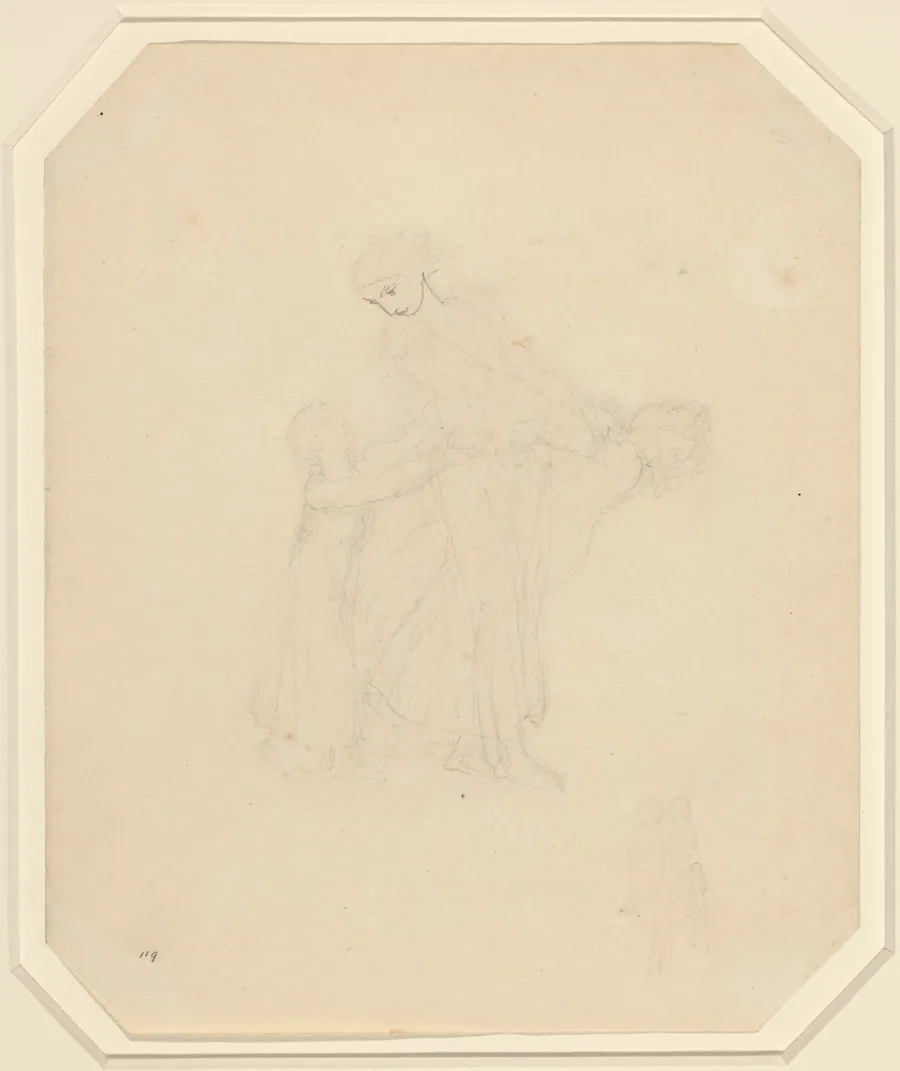 Adult and Two Children by John Flaxman