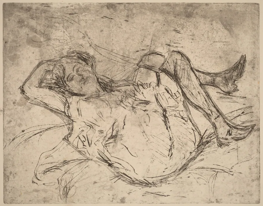 Dreaming Girl by Ernst Ludwig Kirchner