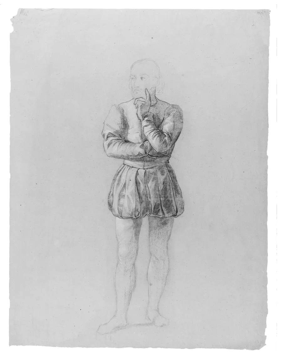 Study for "The Landing of Columbus on San Salvador, October 12, 1492": Roderigo Sánchez of Segovia by John Vanderlyn