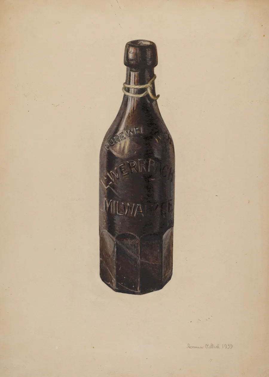 Weiss Beer Bottle by Herman O. Stroh