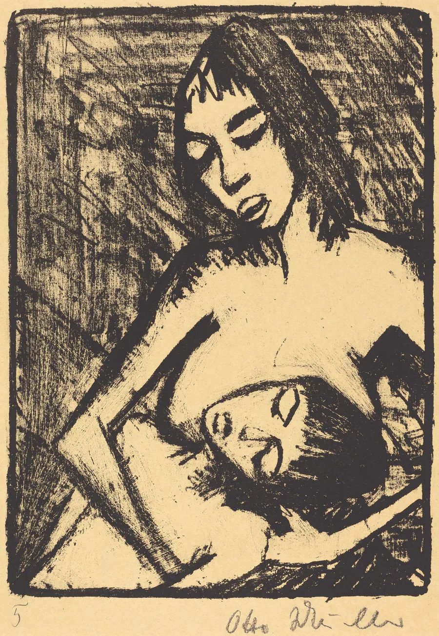 Mother and Child (Mutter und Kind) by Otto Mueller