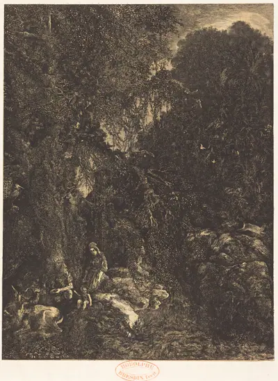 The Holy Family with the Does