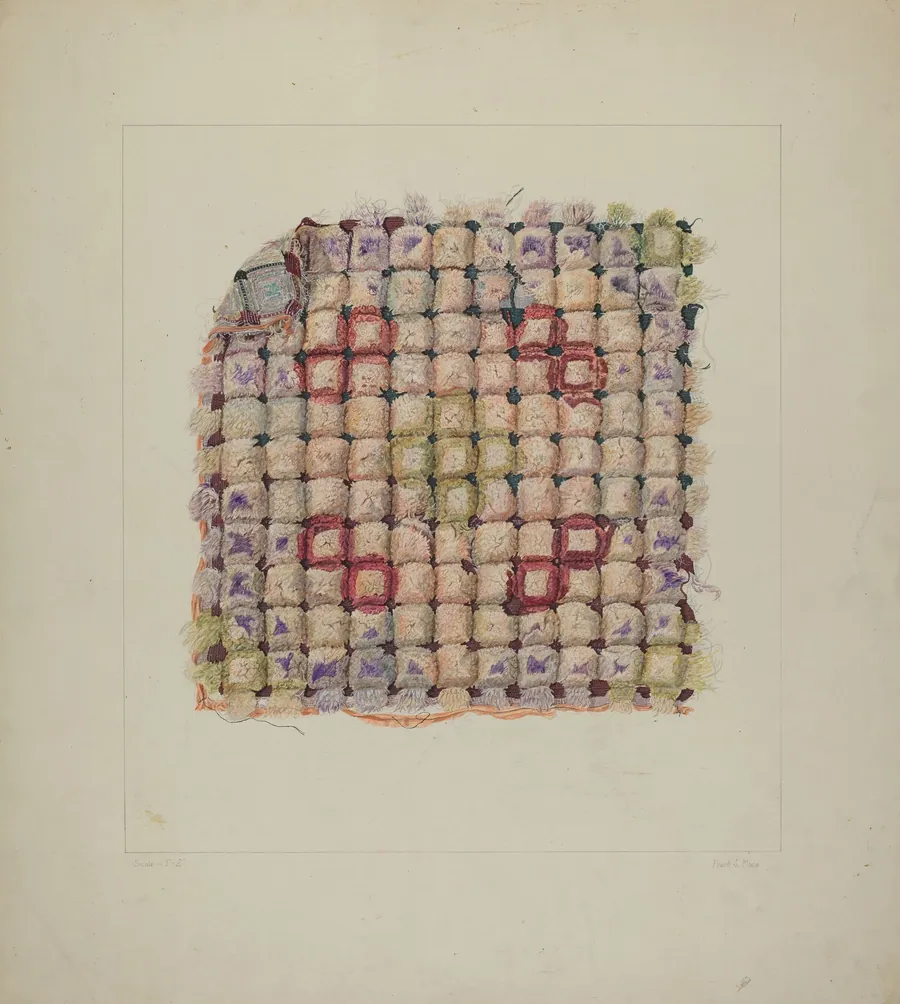 Wool Cushion Top by Frank J. Mace