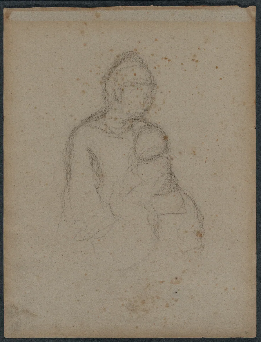 Mother and Child (recto) by Paul Gauguin