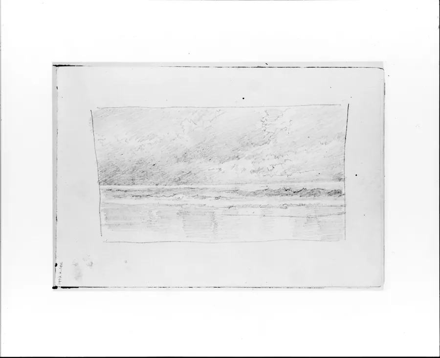 Sea and Sky in a Deluge (from Sketchbook VII) by William Trost Richards