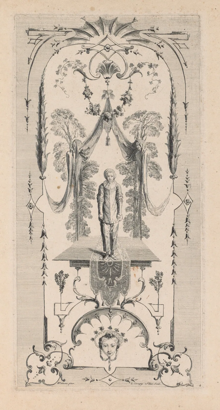 Pierrot, Arabesque by Louis Crépy