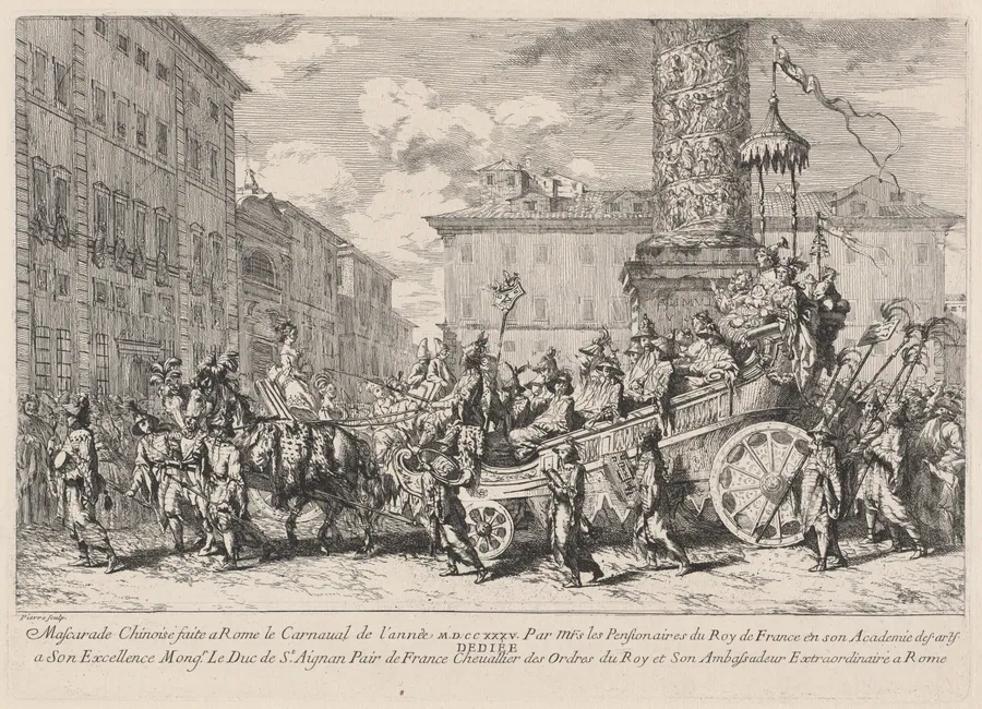 Mascarade Chinoise faite a Rome (Chinese Masquerade) by Jean-Baptiste-Marie Pierre