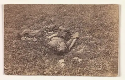 Confederate Soldier [on the Battlefield at Antietam]