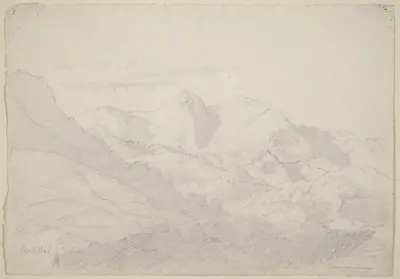 The Sabine Hills and Rocca Santo Stefano Seen from Civitella