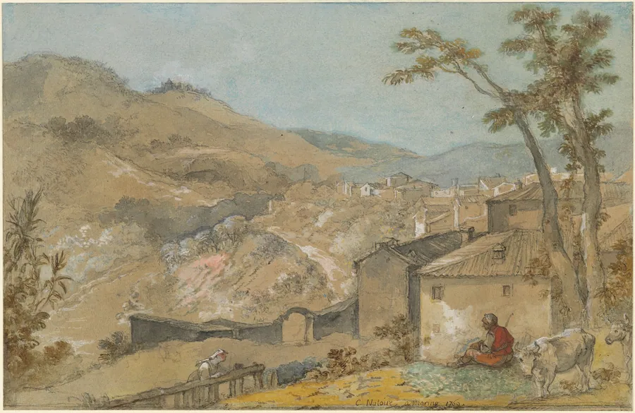 Marino and the Alban Hills by Charles Joseph Natoire