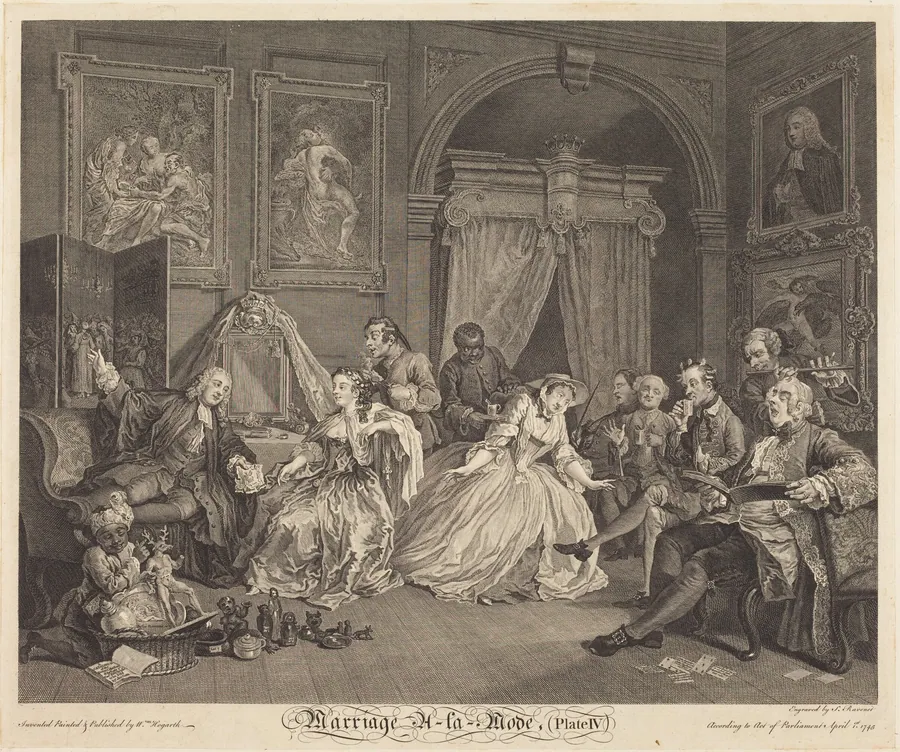 Marriage a la Mode: pl.4 by Simon Francois Ravenet I