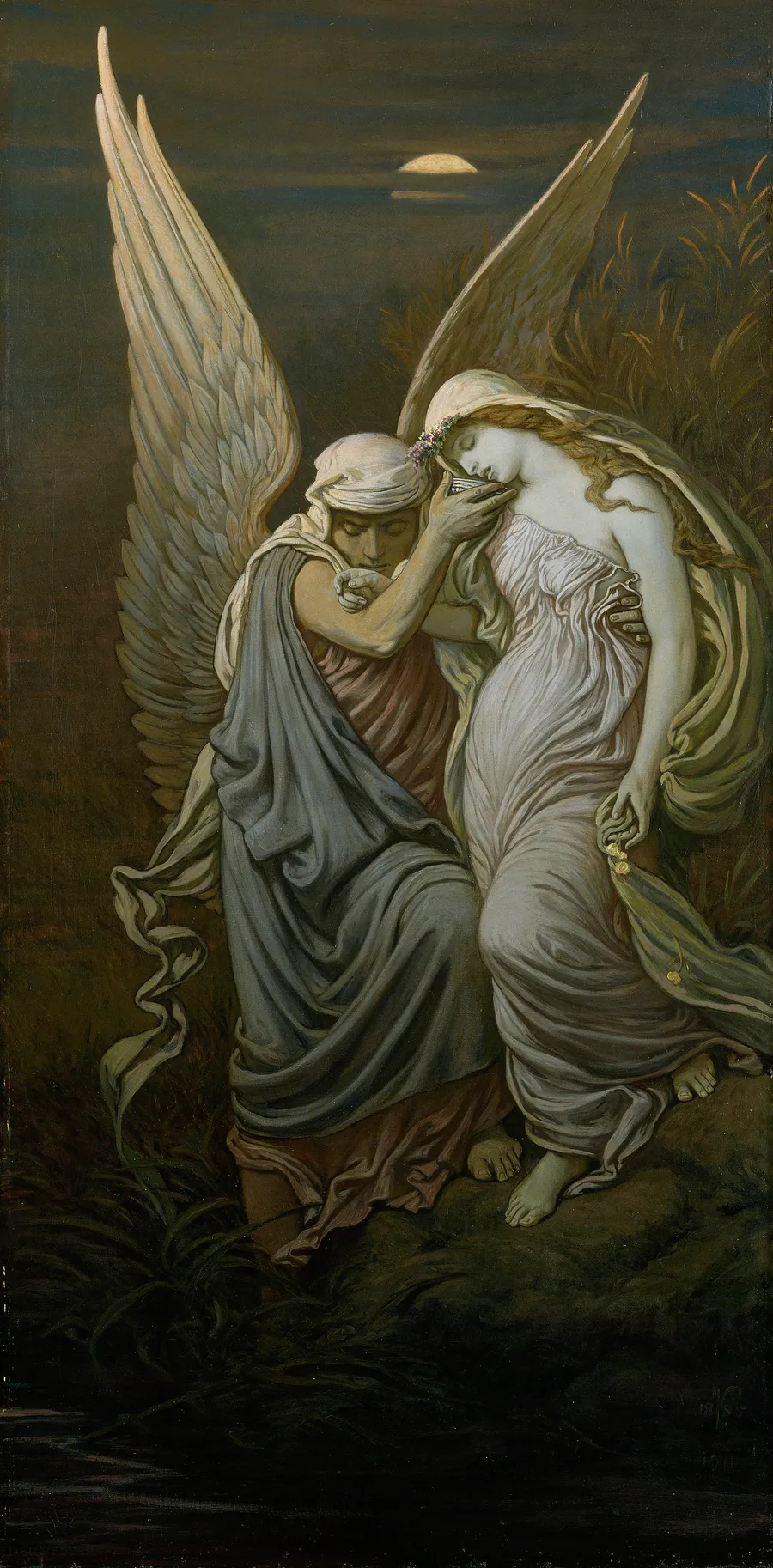 The Cup of Death by Elihu Vedder, born New York City 1836-died Rome, Italy 1923