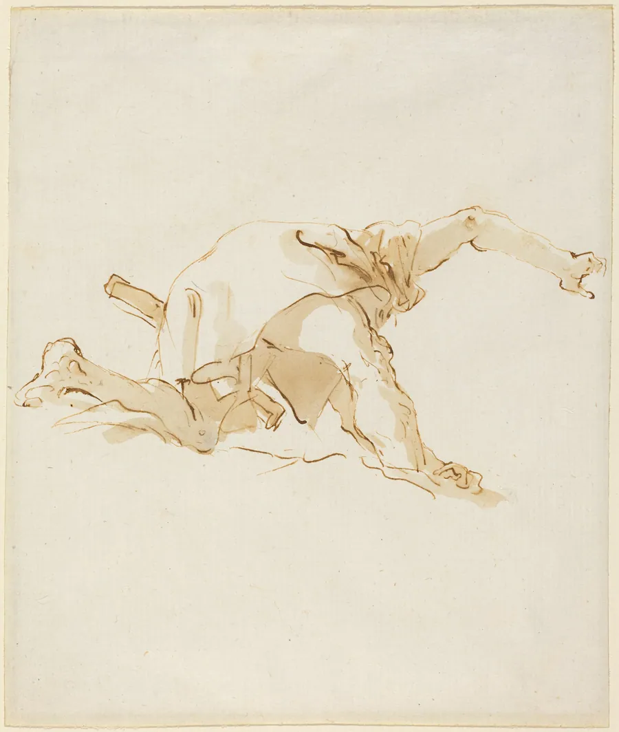 Figure on a Cloud by Giovanni Battista Tiepolo