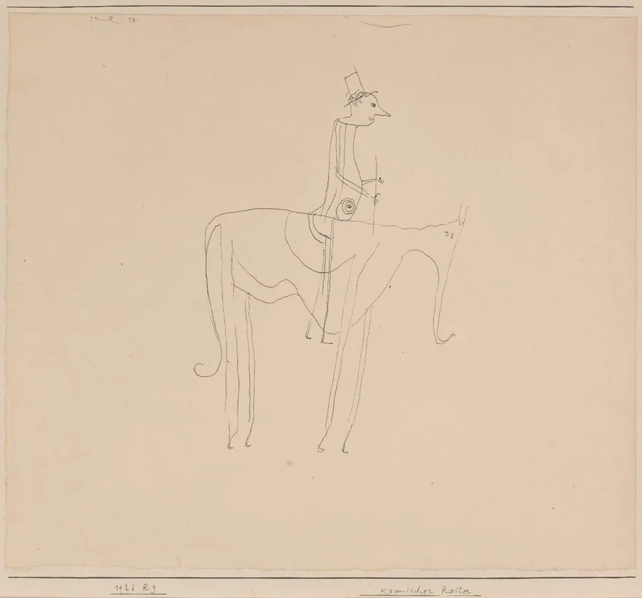 Komischer Reiter (Comic Rider) by Paul Klee