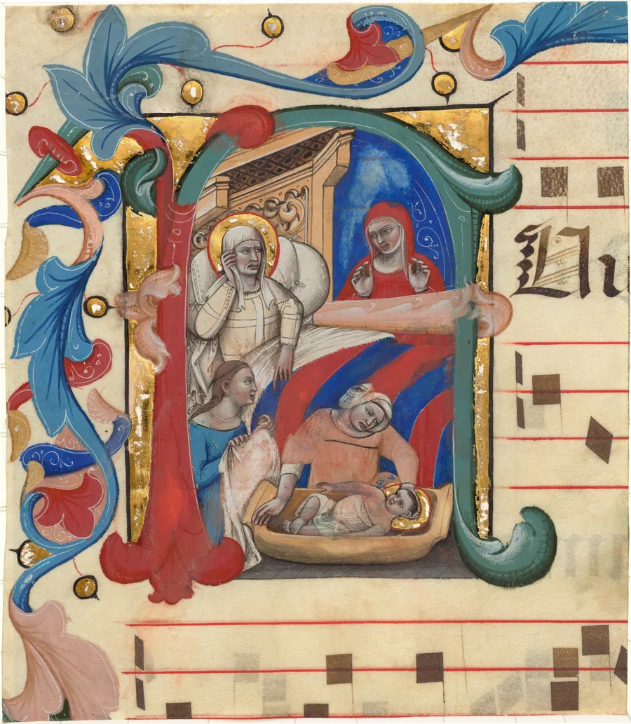 Birth of John the Baptist by Niccolò di Giacomo da Bologna