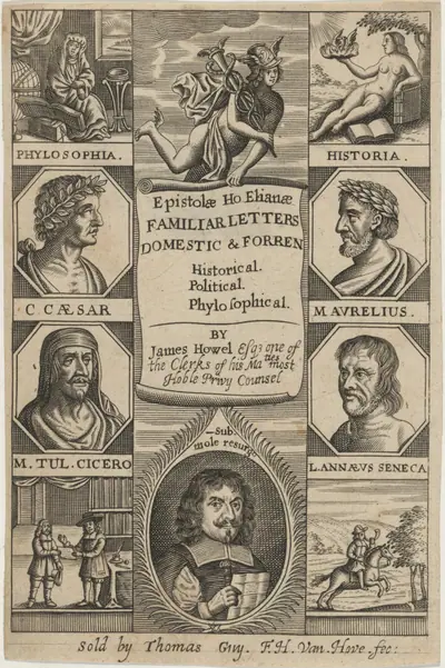 Title Page to Epistolae Hoephanae, by James Howel