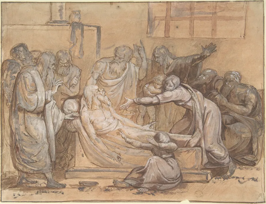 Death of Socrates by Anonymous, German, 19th century