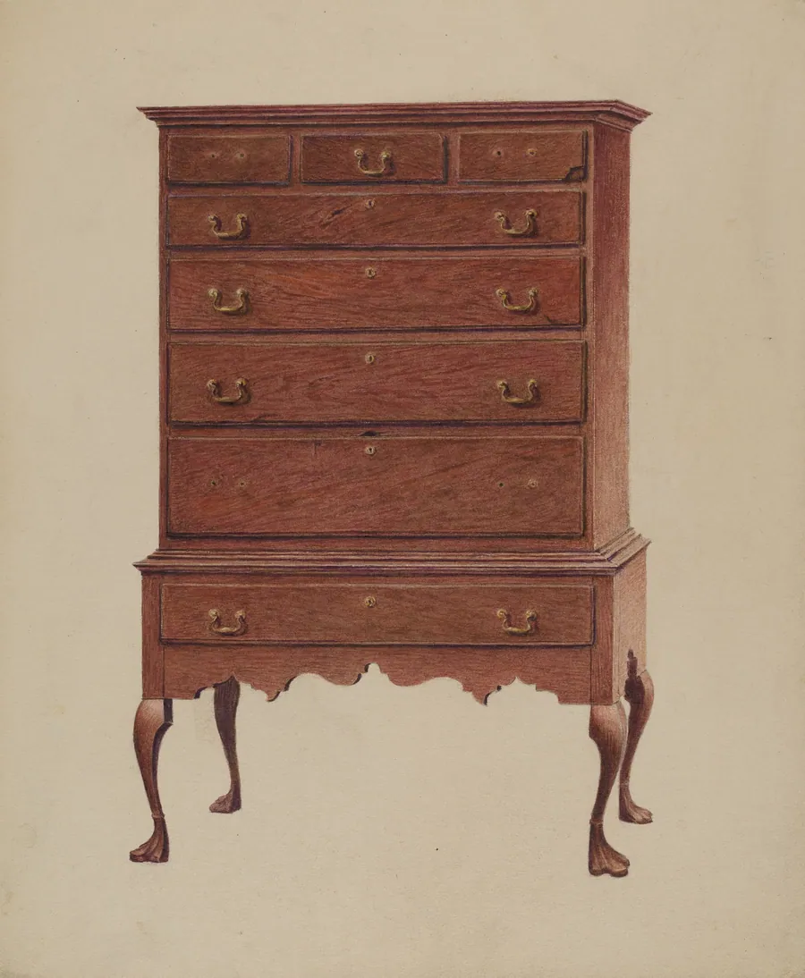Early American highboy by Ralph Boyer