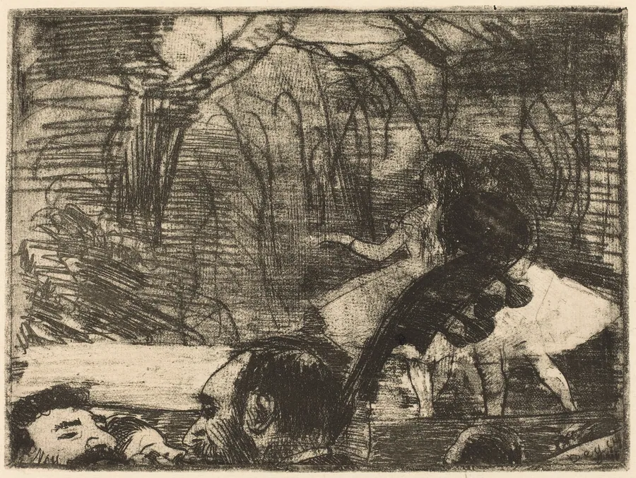 On Stage I by Edgar Degas
