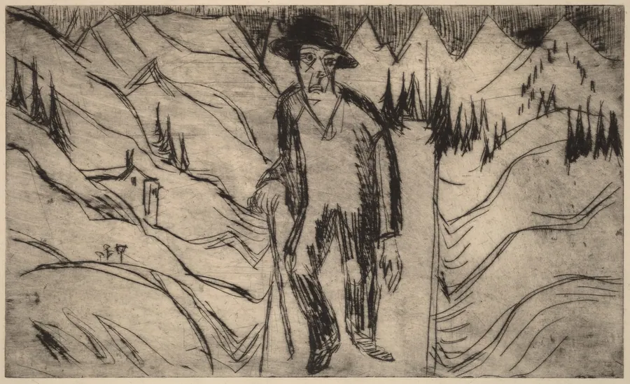 The Wanderer by Ernst Ludwig Kirchner